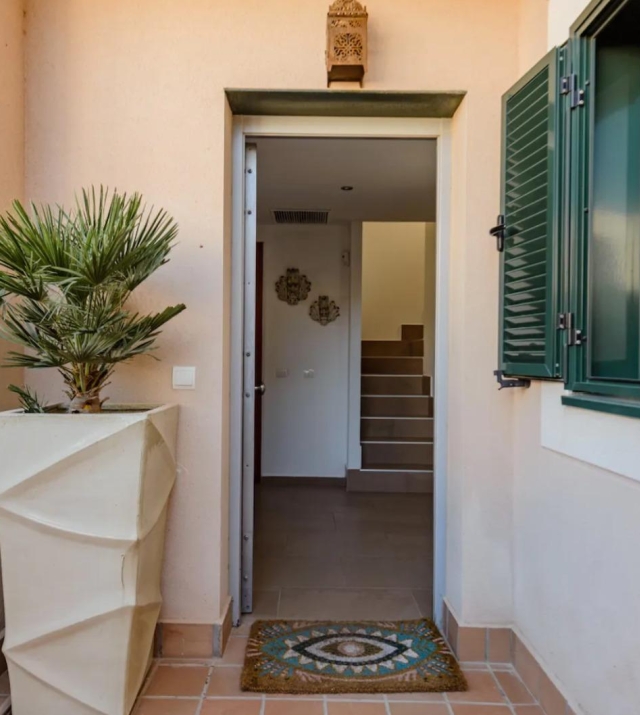 Resa Estates Ibiza te koop for sale townhouse cala tarida entrance.jpeg